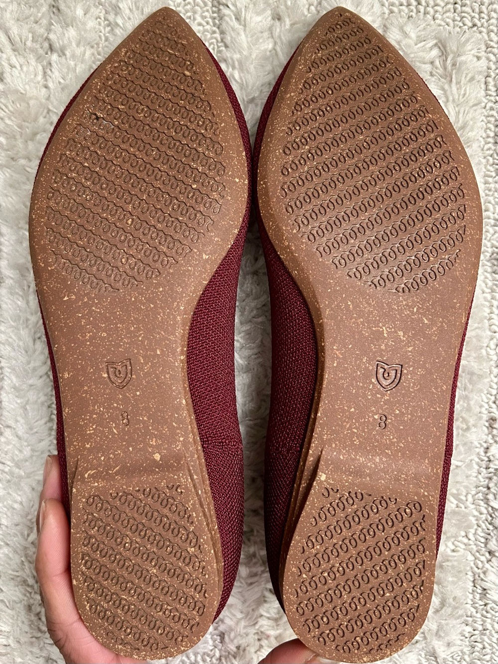 NWB Rothy’s The Point II Ballet Flat - Size 8 in Cabernet - Picture 4 of 4